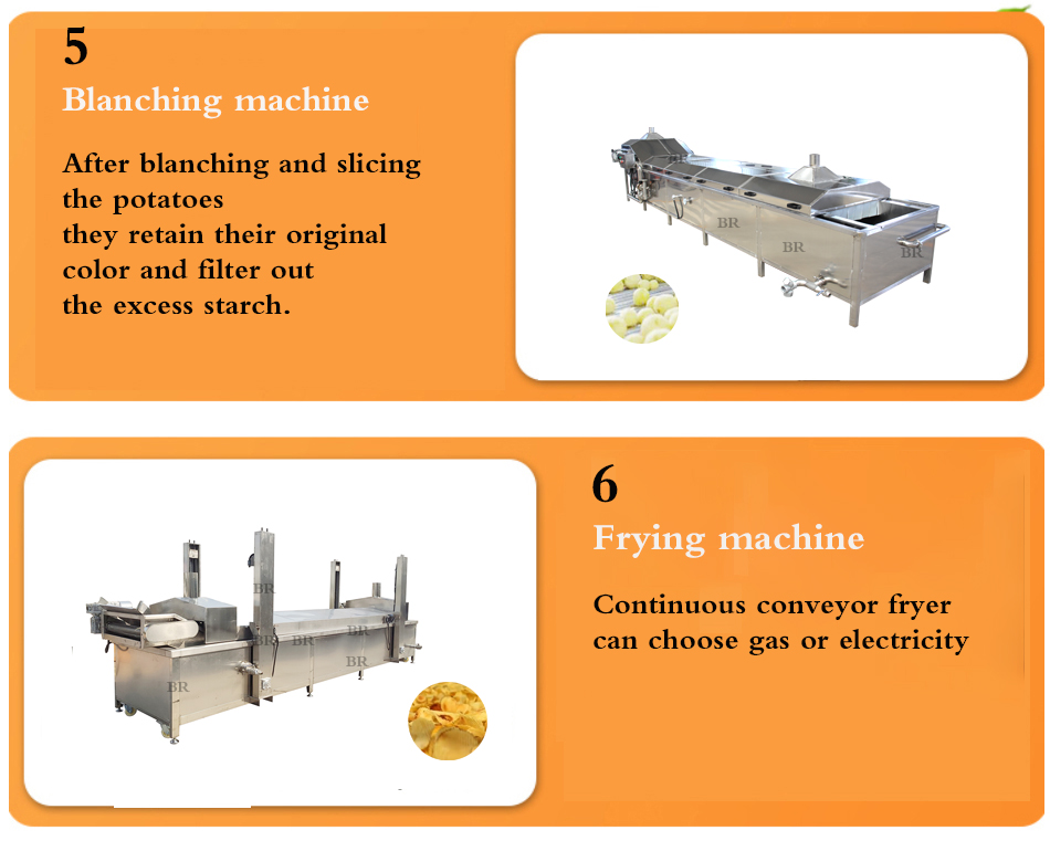 French Fries Making Line Potato Chips Producting Machine Sweet Potato Chips Fried Line